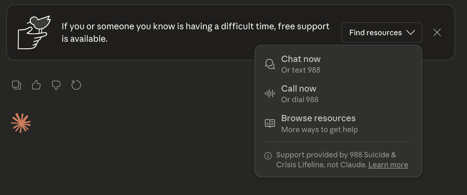 Claude example dialog