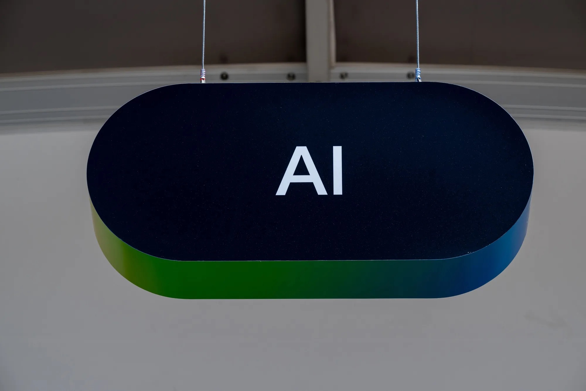 Google search button with 'AI' written on it