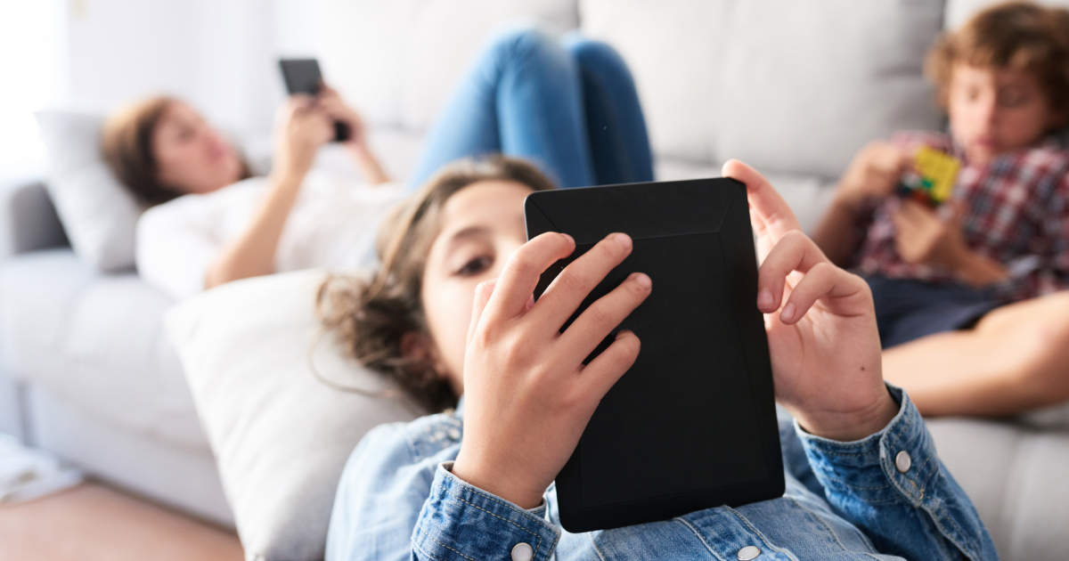 Child on iPad